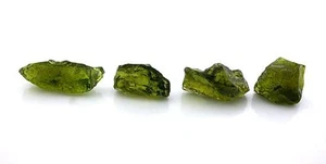 18.8 Gram Four Peridot Facet Olive Green Rough Gem Stone Gemstone EBS2223 - Picture 1 of 3