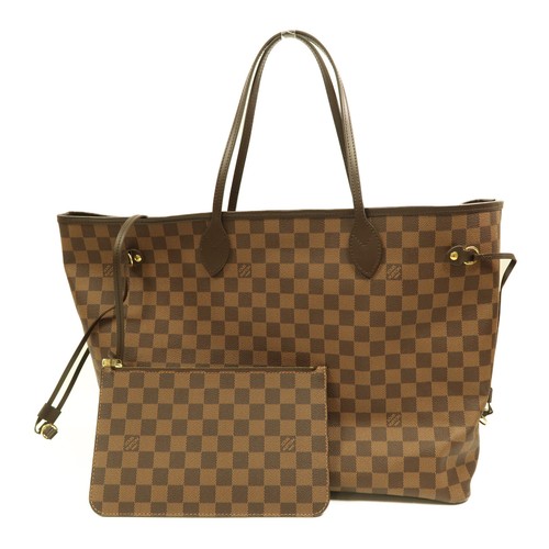 LOUIS VUITTON（LV） Borsa tote Louis Vuitton LV GHW mai completa GM N41357 pelle damier marrone