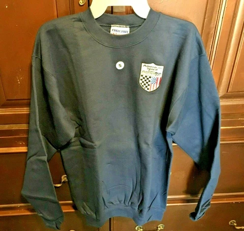 American Spirit Team Johansson Attire Long Sleeve Blue Sweatshirt Adult Small Cover