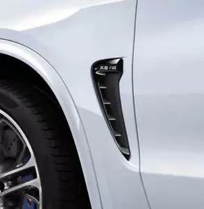 BMW Marque OEM F85 X5 M 2015-2018 Performance Noir Air Conduit / Côté Vent Paire - Picture 1 of 1