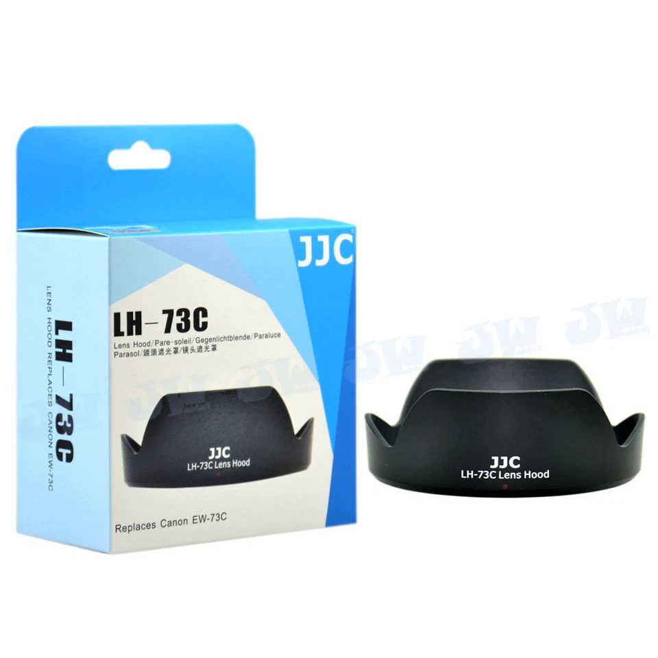 JJC Lens Hood Shade for Canon EF-S 10-18mm f/4.5-5.6 IS STM Lens replaces EW-73C - Image 1 of 1