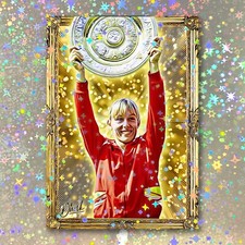 Martina Navratilova Holographic Gold Getter Sketch Card Limited 2/5 Dr. Dunk