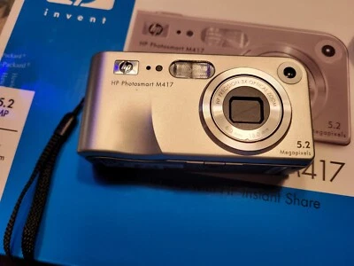 Cámara digital HP PhotoSmart M417 5,2 MP plateada [sin probar] excelente estéticamente Foto 1 de 4