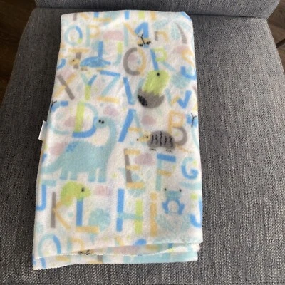 Manta bebé Greenbrier International alfabeto pasteles franela Foto 1 de 2