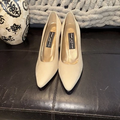 Stuart Weitzman Bone Suede Slip On Pumps Size 6 - 3” heel - Image 1 of 4