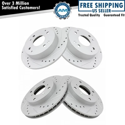 Front and Rear Brake Rotors For 1998-1999 Acura CL 1998-2002 Honda Accord - Image 1 of 4