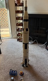 LEGO NASA Apollo Saturn V Rocket 21309 Used Great Condition With Stand & Minis