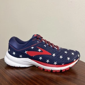 Brooks Launch 5 Running Shoes USA Stars & Stripes Women’s Sz 6.5 Red White Blue - Picture 1 of 19