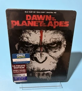 Dawn of the Planet of the Apes [Limited Edition STEELBOOK] (Blu-ray + 3D) NEW - Picture 1 of 4