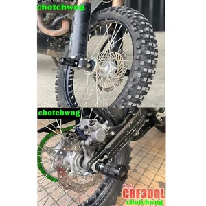 For Honda CRF300L / 250L Axle sliders Wheels Front & Rear Motorcycle Stunt Parts - Foto 1 di 14