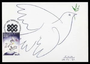 GREENLAND 2023 Maximum Card EUROPA - Peace highest value humanity, Picasso, dove - Picture 1 of 2