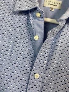 Ted Baker Endurance Mens Blue Dress Shirt size 16.5 34/35 Button Up Long Sleeve - Picture 1 of 15