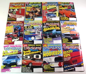 Mustang Month VTG Magazine Lot Bundle 1992 Complete Year Set Full 12 Car Issues - Picture 1 of 24