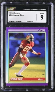 1990 Score Jerry Rice #200 Football CGC 9 - Picture 1 of 2
