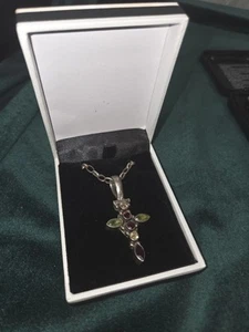 Sterling Silver Santa Maria Cross Pendant 925 - Picture 1 of 9
