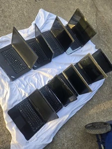 Lot 9 Mixed Laptops - For Parts or Repair - Mixed Brands-As Is Not Working - Picture 1 of 12