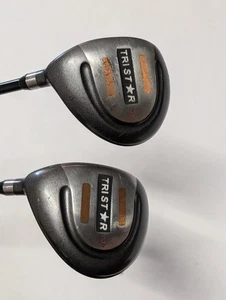 AGXGOLF TRISTAR Fairway Woods Set 13° & 19° Graphite Shafts Mixed Grips LH - Picture 1 of 12