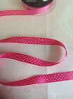 1 metre of satin MICRO DOT polka dot ribbon -various colours & widths available