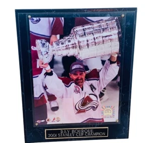 Ray Bourque Plaque Avalanche 2001 Stanley Cup Champions non auto Avs NHL vtg - Picture 1 of 5