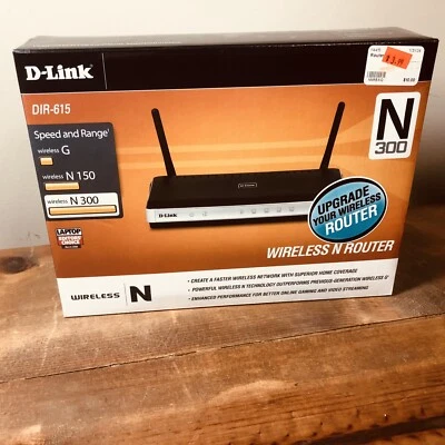 D-Link DIR-615-CS: 300 Mbps 4-Port 10/100 Wireless N Router New - Image 1 of 4