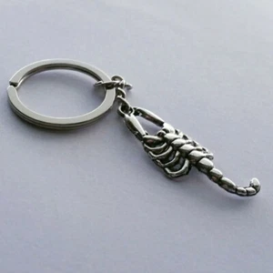 Skorpion Schlüsselanhänger, Silber Skorpion, Skorpion Zip Pull, Gothic Accessoire, Unikat - Bild 1 von 4