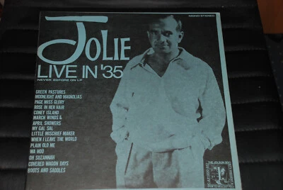 Radio AL JOLSON "Jolie live in ´35" Jolson Society JLP 1200-843 - Image 1 of 3