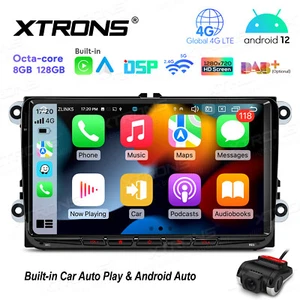 DVR+ Carplay Android 12 8-Core Car Stereo Radio GPS Navi For VW Volkswagen Jetta - Picture 1 of 16