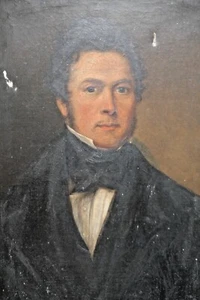 William Moore (1790 - 1851) Self Portrait Oil On Canvas. - Picture 1 of 5