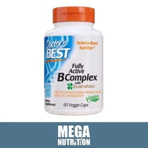 Doctor's Best Fully Active B-Complex 60 Veg Capsules | Co-Enzyme B Complex - Picture 1 of 2