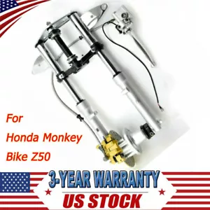 FRONT FORK SET W/ DISC BRAKE ASSEMBLY FOR HONDA Z50 MONKEY BIKE Z50 NEW - Bild 1 von 12