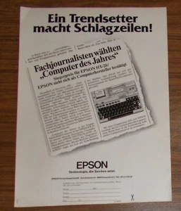Seltene Werbung EPSON HX-20 Hand-Held-Computer Portable #3 1984 - Picture 1 of 1