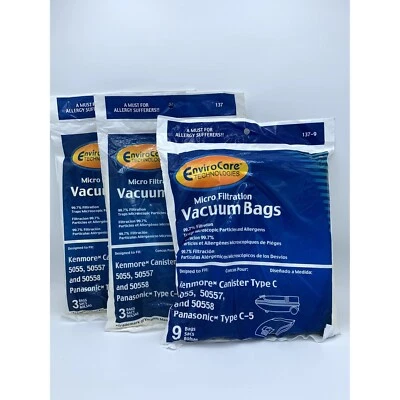 Vacuum Bags Micro Filtration, Canister Type C, 5055 50557 50558 15 Bags, NIP - Image 1 of 4