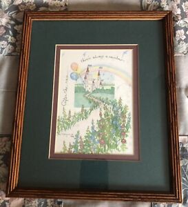 Vintage D Morgan Framed Art Print After the Rain… There’s Always a Rainbow