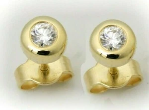 Pendientes de mujer oro 750 brillantes 0,10 quilates con oro amarillo diamante - Imagen 1 de 3