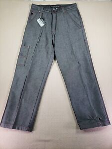 Vintage GUESS Jeans Mens 31 Relaxed Loose Straight Denim Silver Cotton