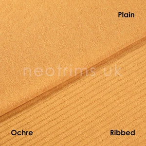 Ribbed Knit Fabric Jersey Stretch Material Plain and Rib Pattern to Mix & Match - Picture 1 of 70