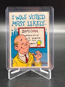 1961 Donruss Idiot Card # 25 I was voted most likely