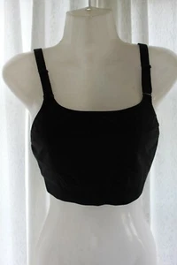 No Nonsense SUPPORT Wireless BLACK SPORTS Knit BRA RN # 97432 Size 42 - Picture 1 of 5