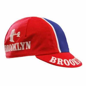 Brooklyn Cycling Cap in Red by Headdy - Made in Italy - Picture 1 of 8