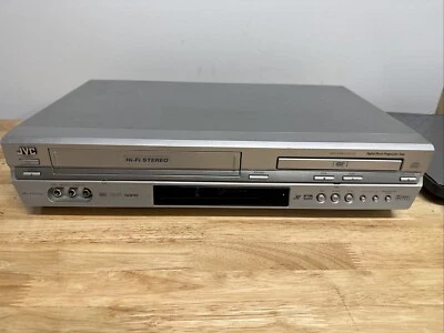 JVC HR-XVC33U Progressive-Scan DVD/VCR Combo Player TESTED Works No Remote - Image 1 of 4