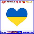 Heart Shape Ukrainian Flag Car Sticker Funny Ukraine Window Refrigerator Decals