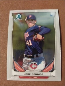 2014 JOSE BERRIOS BOWMAN CHROME BASEBALL ROOKIE CARD RC #CTP-19 TWINS BLUE JAYS - Picture 1 of 3