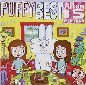 PUFFY BEST ALBUM 15 with towel CD AmiYumi Japanese pop - Picture 1 of 1