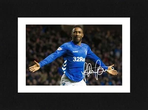 Montaje 8X6 JERMAIN DEFOE Autógrafo Firmado FOTO Impresión Listo Para Enmarcar RANGERS - Imagen 1 de 2