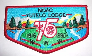 Tutelo Lodge 161 1990 NOAC OA 75th Anniv Flap - Blue Ridge Mountains Council - Picture 1 of 1