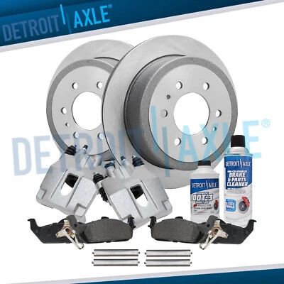 Rotores traseros pinzas pastillas de freno para Ford F-150 Lincoln Mark LT 2004-2008 6 tacos Foto 1 de 4