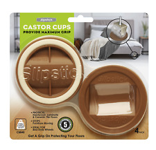 Slipstick CB840 Large Castor Cups Furniture Bed Floor Protector Grip Set of 4