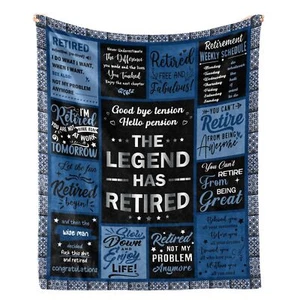 HJKGYHBJ Retirement Gifts for Men 2024 Retirement Blanket Gifts for Men Retir... - Picture 1 of 7