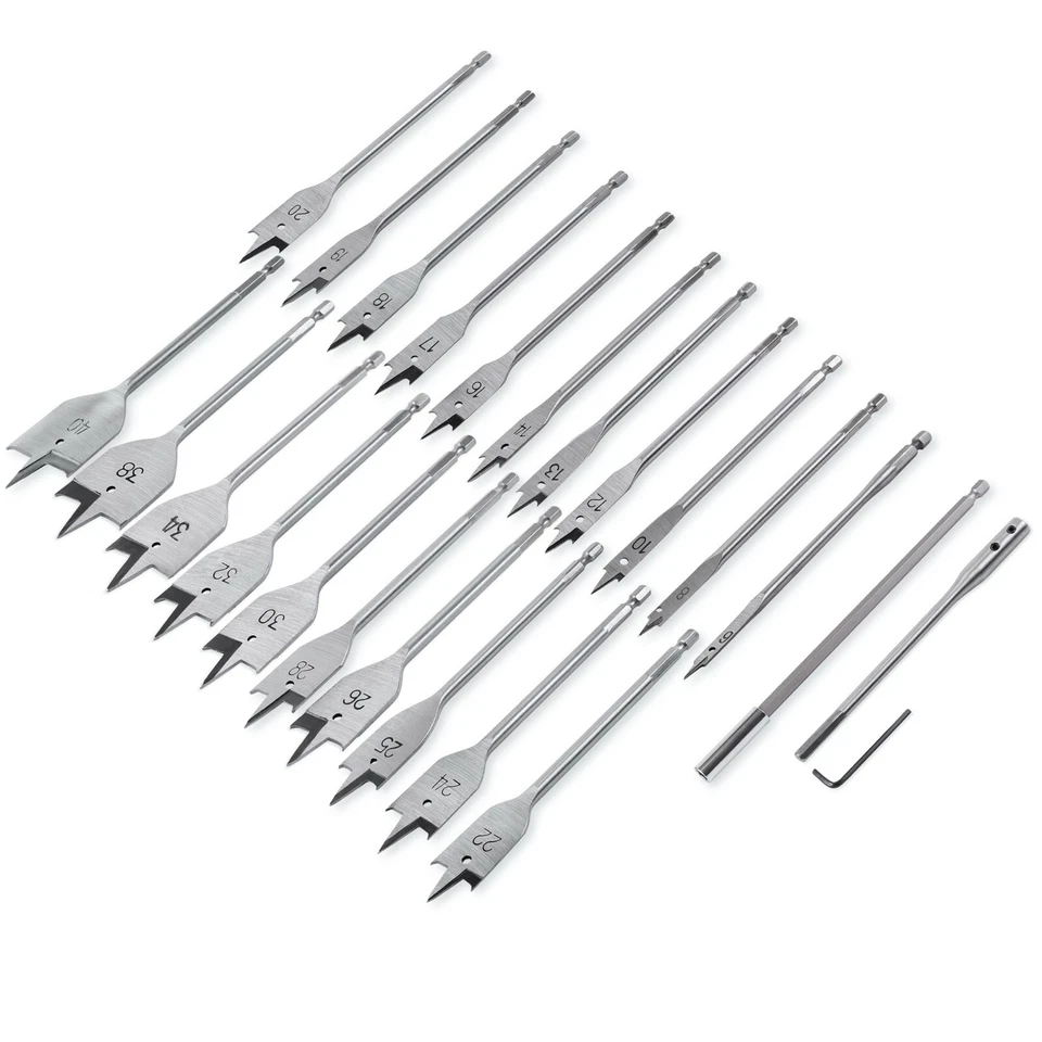 VOLKERS Flachfräsbohrer Flach Fräs Holz Bohrer alle Größen Ø