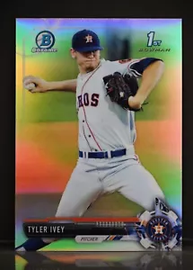 2017 Bowman Chrome #BDC-106 Tyler Ivey Refractor 1st Bowman Houston Astros - Picture 1 of 2